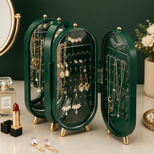 Foldable Jewellery Organizer with Mirror