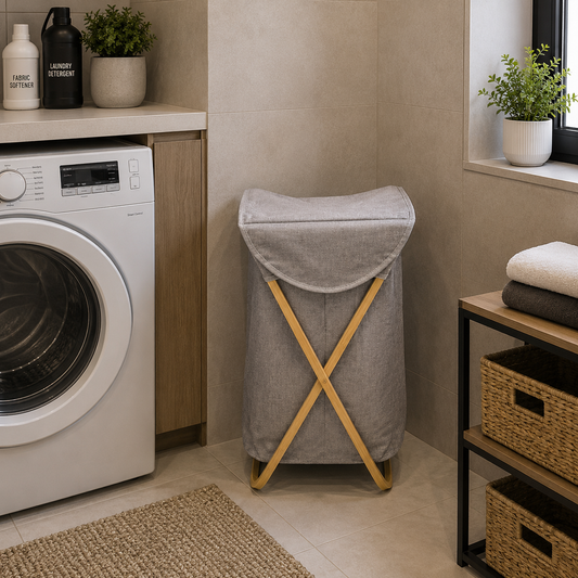 Nordic X-Frame Laundry Hamper with Lid
