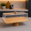 Rectangle Cake Stand with Acrylic Cover