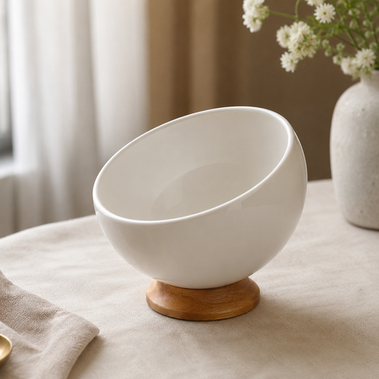 Porcelain Footed Sweet Bowl