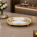 Brilliant Royal Garden Gold Oblong Deep Tray – 42x21x6cm