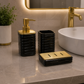 Brilliant Luxury black Bathroom Accessory Set