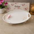 Brilliant Blossom Bird 11.75" Ceramic Serving Plate