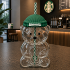 Starbucks Bearista Glass Cold Cup - 20oz
