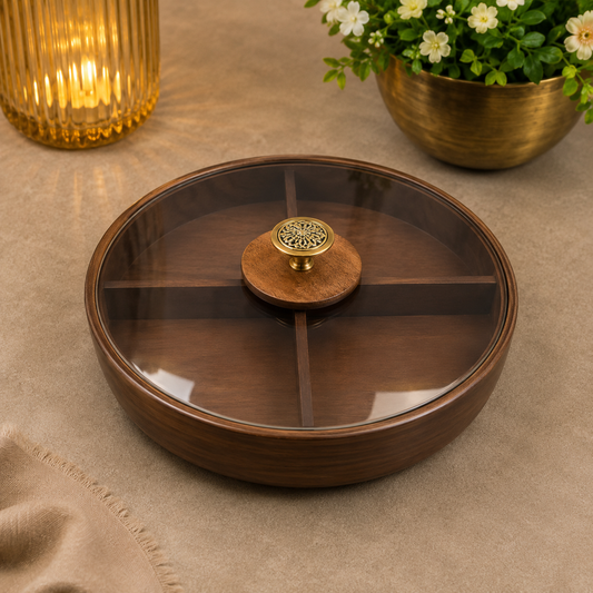 Classic Glass Top Dry Fruit Box