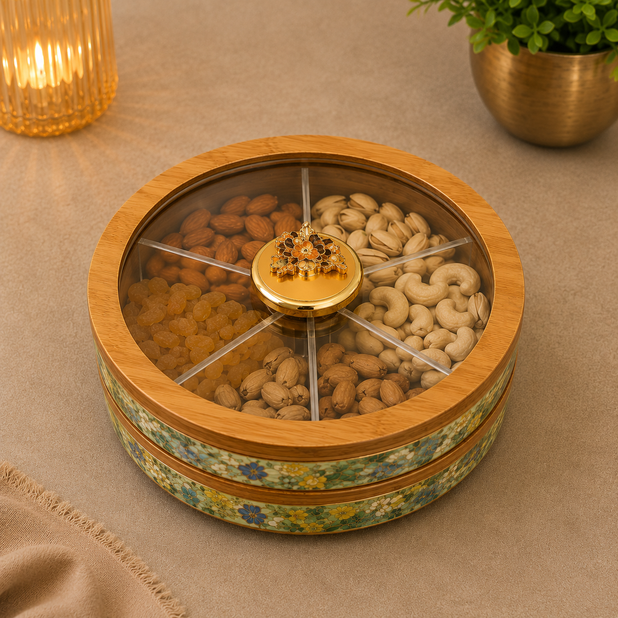 Floral Elegance Dry Fruit Box