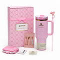 Stanley x LoveShackFancy 40oz Quencher H2.0 FlowState Tumbler – Baby Bow Pink Peppermint