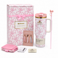 Stanley x LoveShackFancy Ribbon Rosa Quencher H2.0 FlowState Tumbler | 40oz
