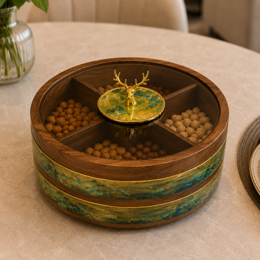 Emerald Deer Luxury Dry Fruit Box