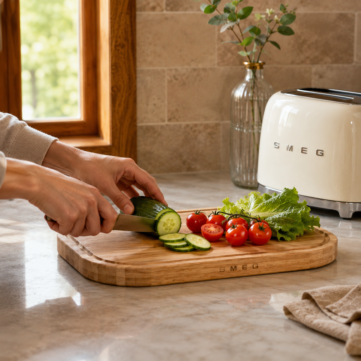 SMEG Premium Wooden Chopping Board
