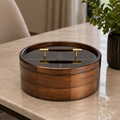 Luxury Round Wooden Dry Fruit Box