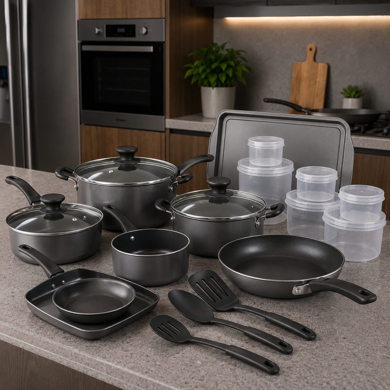 Prestige 20Pcs Cooking Set | Gray