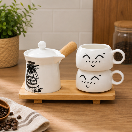 Cute Ceramic Coffee & Tea Serving Set