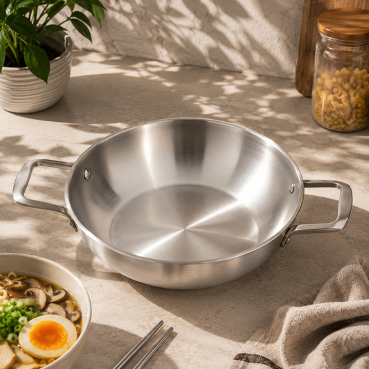 Ramen Pot – 20cm Silver
