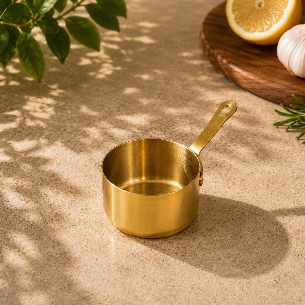 Mini SS Saucepan – 100ml Gold