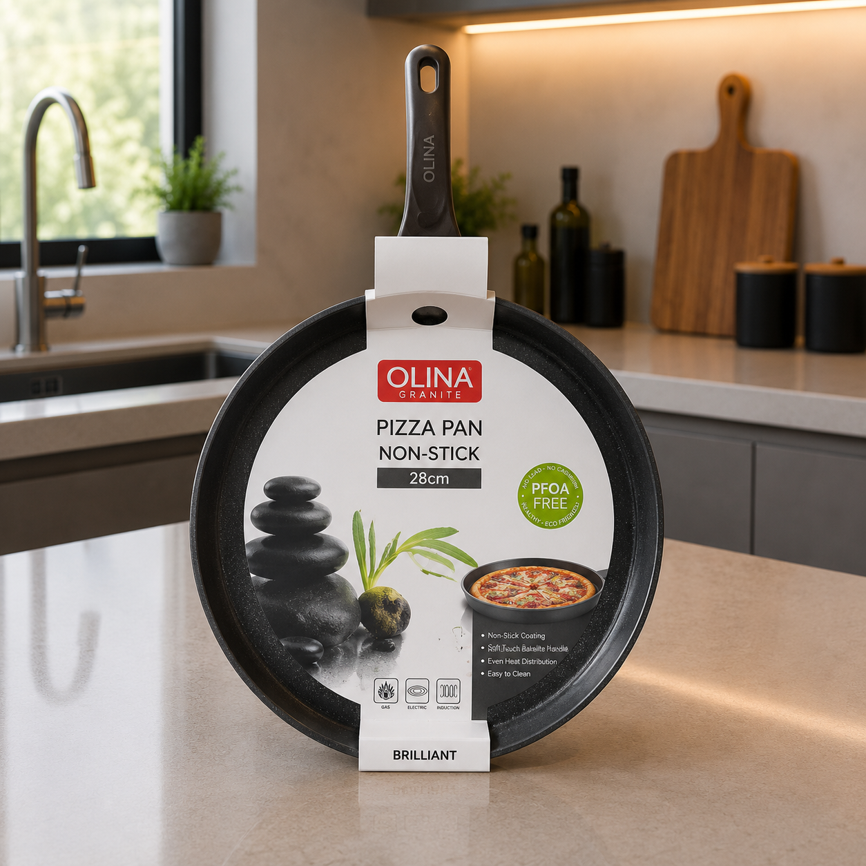OLINA Pizza Pan Non-Stick – 28cm