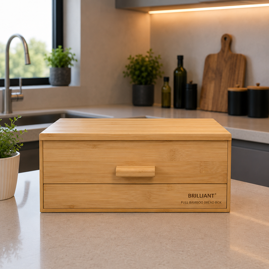 Full Bamboo Bread Box