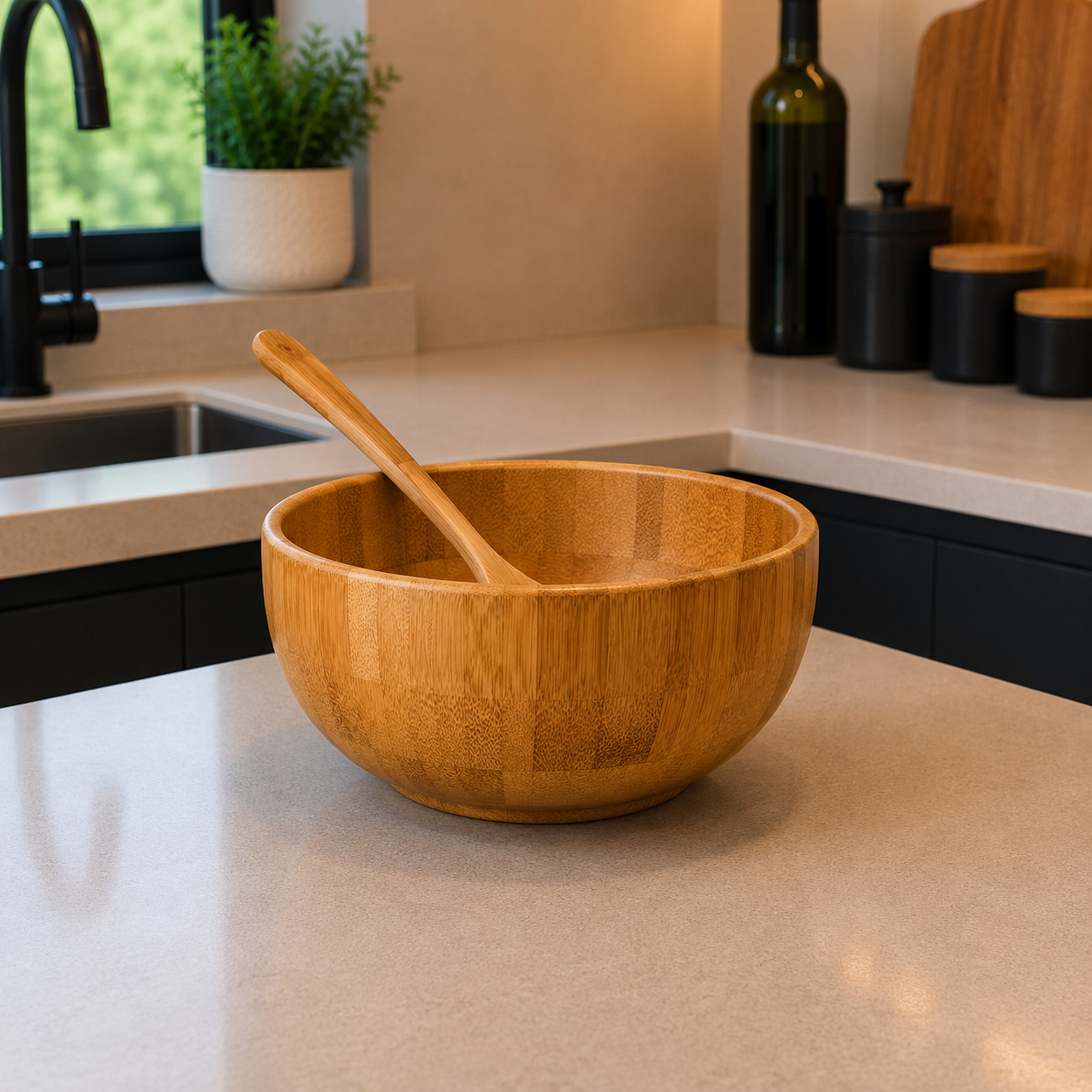 Bamboo Soup Bowl