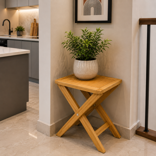 Wood Bamboo Foldable Stool