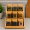 Spice Organizer Shelf Photo Frame – 9 Jar Set
