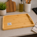 Wood Bamboo Tray – 14.5 × 10 Inch
