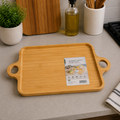 Bamboo Wood Food Tray with Handles