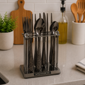 24Pcs Cutlery Set | Black