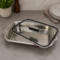 Premium Dish with Glass Lid – 35 x 20 x 6cm