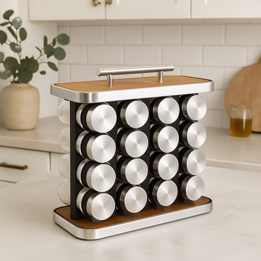 16 Jar Countertop Spice Organizer Rack – Smart Bazaar