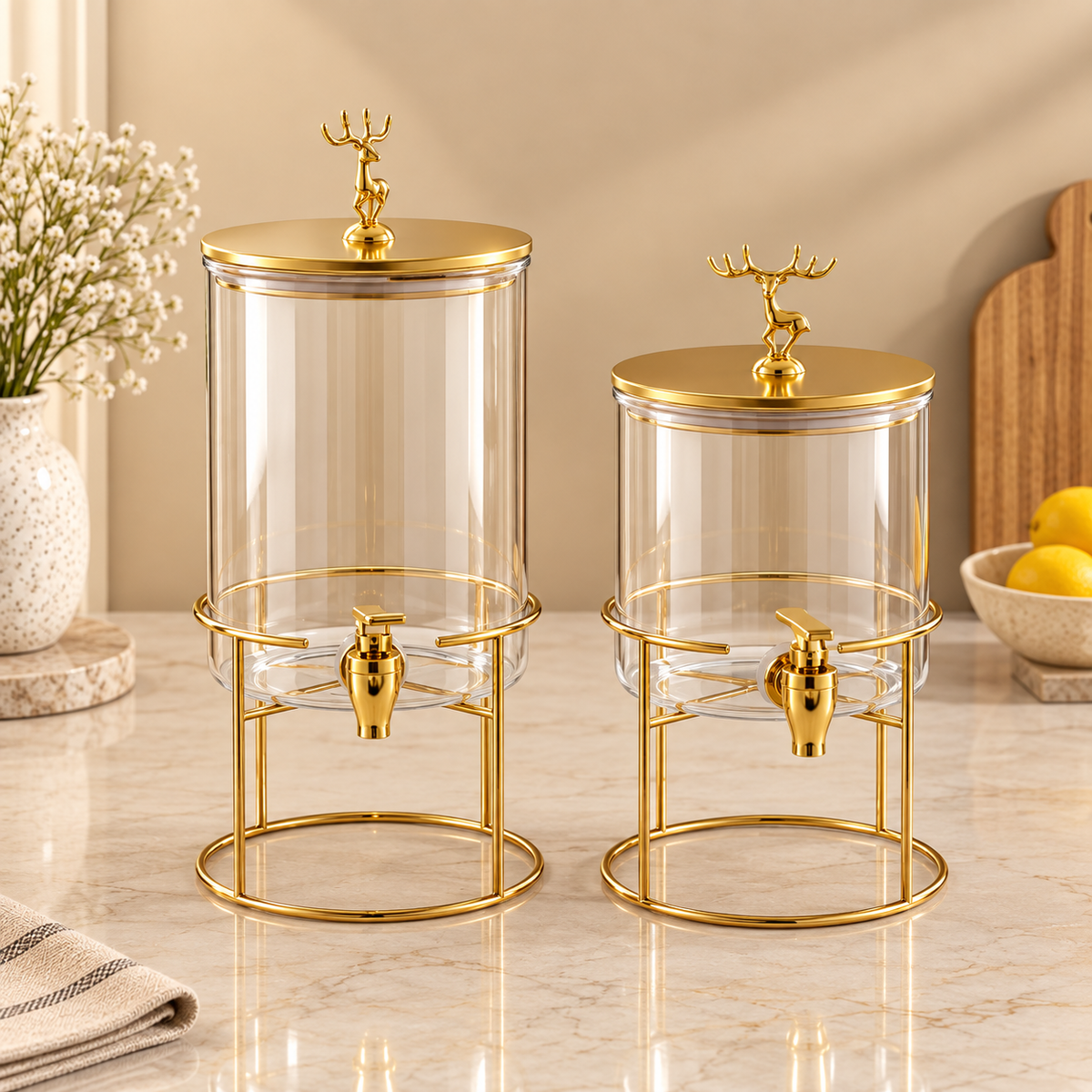 Premium Gold Beverage Dispenser