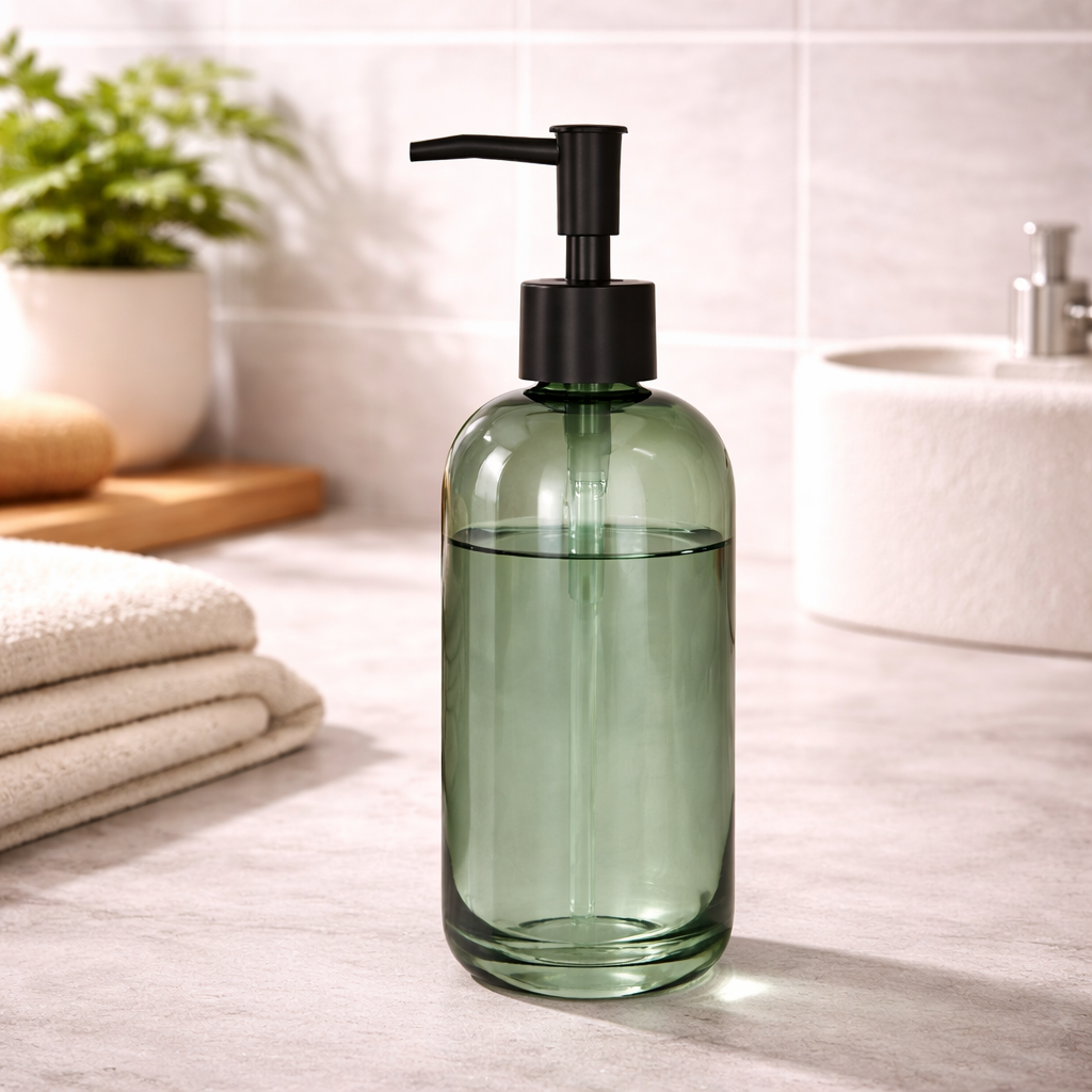 Danny Home Glass Bottle Soap Dispenser