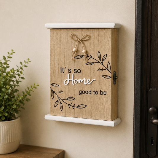Rustic Home Wooden Key Holder Box