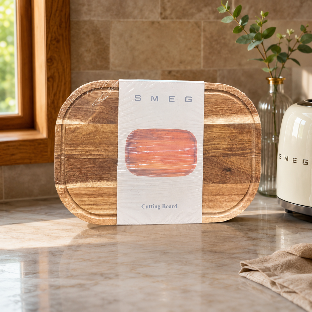 SMEG Premium Wooden Chopping Board