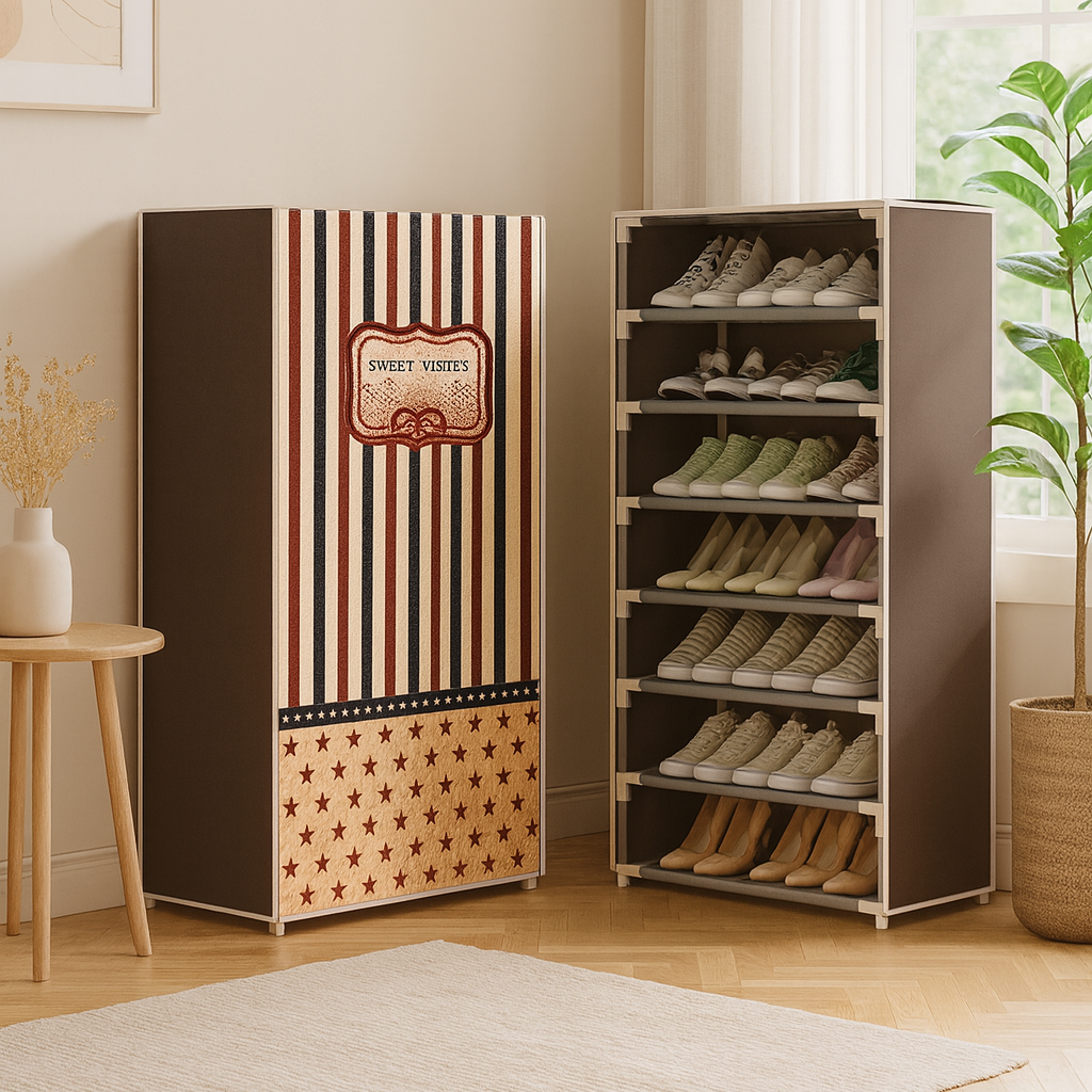 7 Layer Printed Shoe Rack