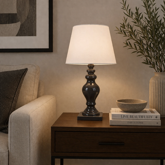 Danny Home Dark Grey Table Lamp 45.5cm