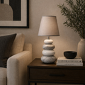 Danny Home Warm Table Lamp 31cm - Grey