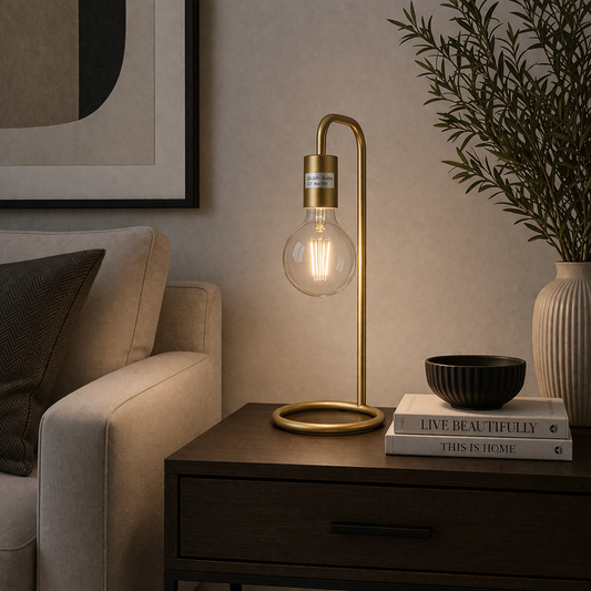 Danny Home Metal Light Lamp 39cm - Gold