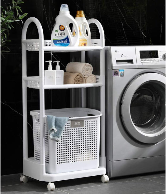 2-TIER LAUNDRY BASKET ORGANIZER