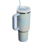 THE CLEAN SLATE QUENCHER H2.0 FLOWSTATE™ TUMBLER | 40 OZ COOL SERENE BRUSHSTROKE