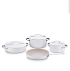 Korkmaz Linea Plus 7 pcs Cookware Set-Vanilla