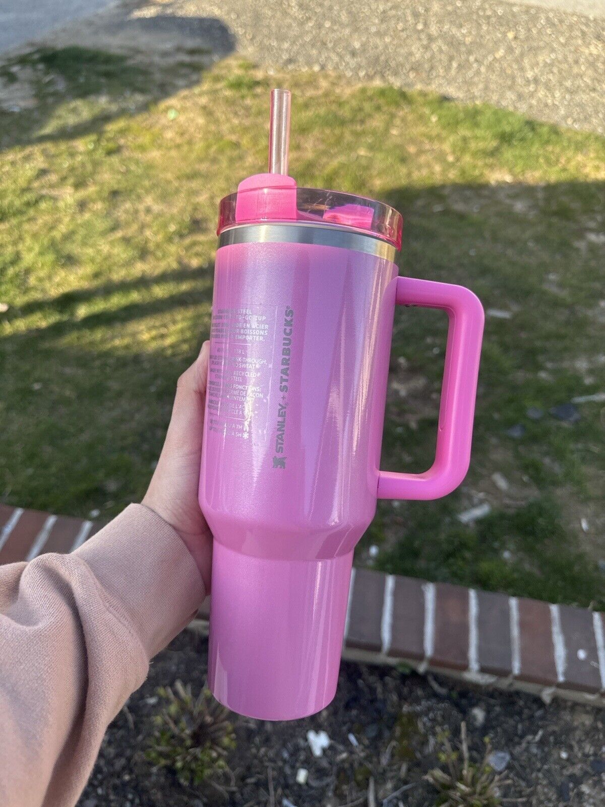 STANLEY X PINK STARBUCKS TUMBLER | 40 OZ