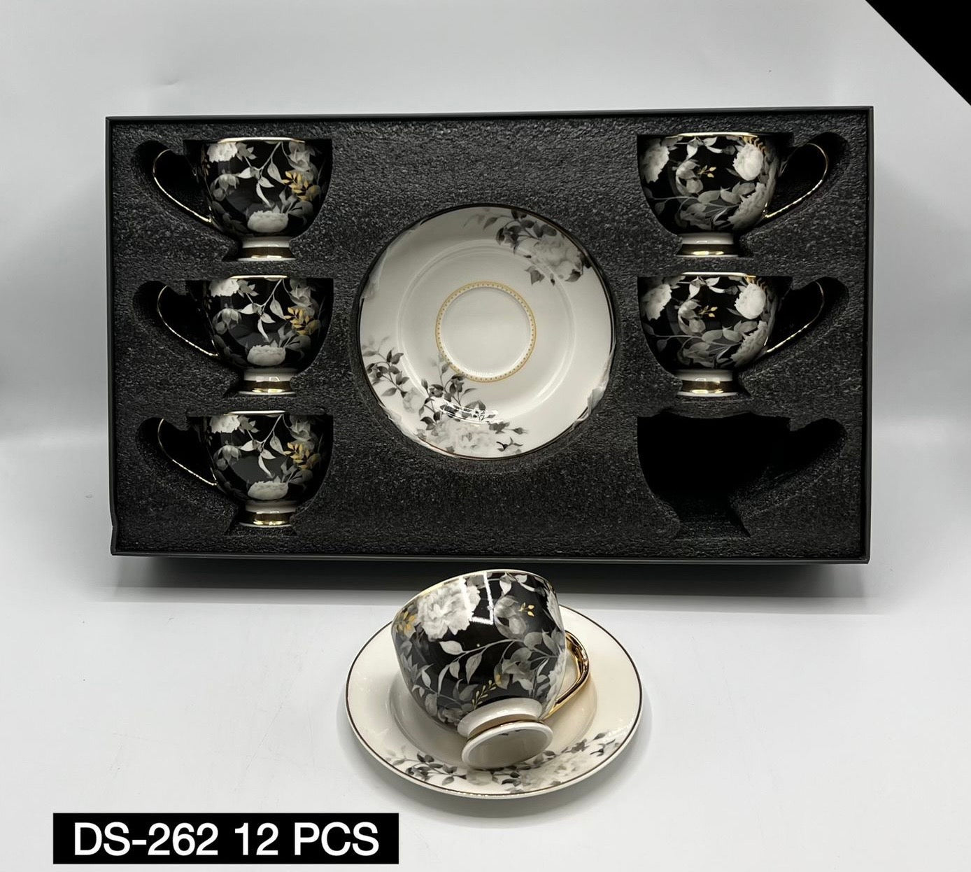 12 Pcs Cup & Saucers Set