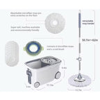 Automatic Rotation Magic Mop Bucket, Bus Style Floor Cleaning Mop, Microfiber Mop Bucket Cleaning Set
