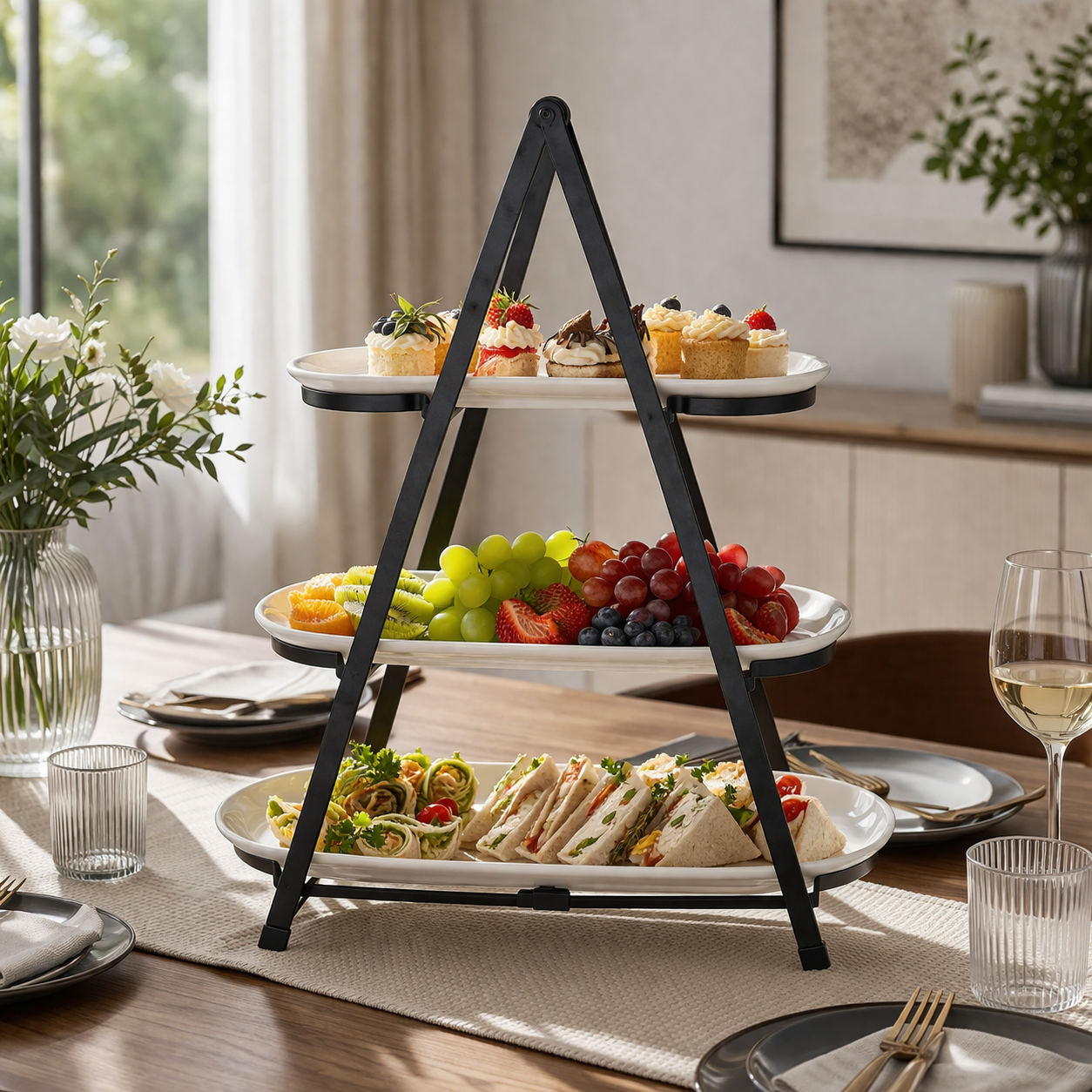 Danny Home 3 Tier Serving Stand & Platter Set