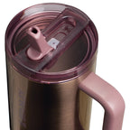 QUENCHER® PROTOUR FLIP STRAW TUMBLER | 1.18L Polished Rose Gold