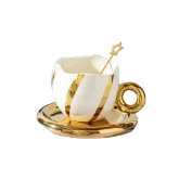 Ceramic Coffee Cup and Saucer