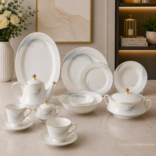 Ocean Breeze Dinner Set – 61 Pieces