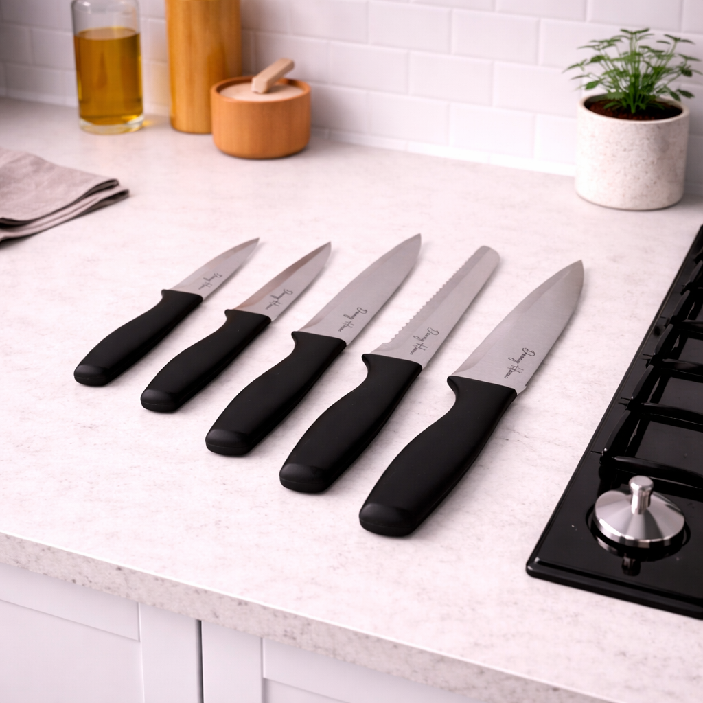 Danny Home Black Knife Set 6Pcs