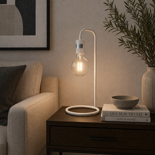 Danny Home Metal Light Lamp 39cm - White