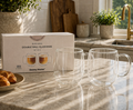 Danny Home Double Walled Glass Mug with Handle 250ml - 2Pcs Set